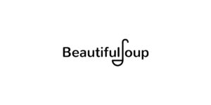 logo do BeautifulSoup em um fundo branco