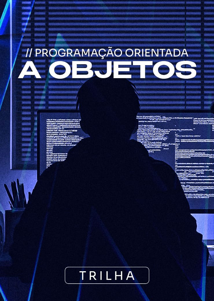 Capa da trilha POO do curso de Python da Academify