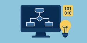 Ilustração que representa um algoritmo