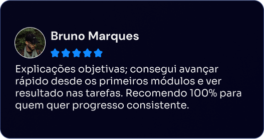 Depoimento do curso de Python da Academify