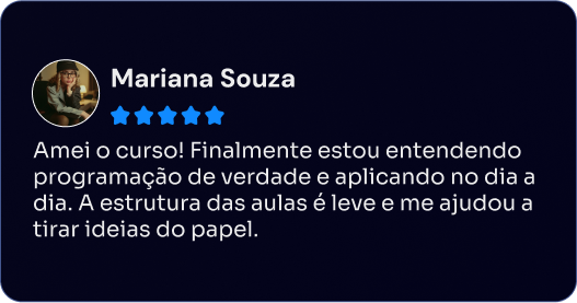 Depoimento do curso de Python da Academify