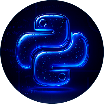Logo do Python moderno azulado