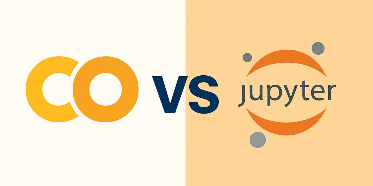 Logos Google Colab vs Jupyter Notebook