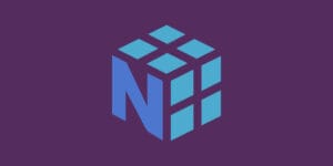 Logo do Numpy em um fundo roxo-escuro