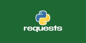Logo do Python com o texto 'requests' abaixo