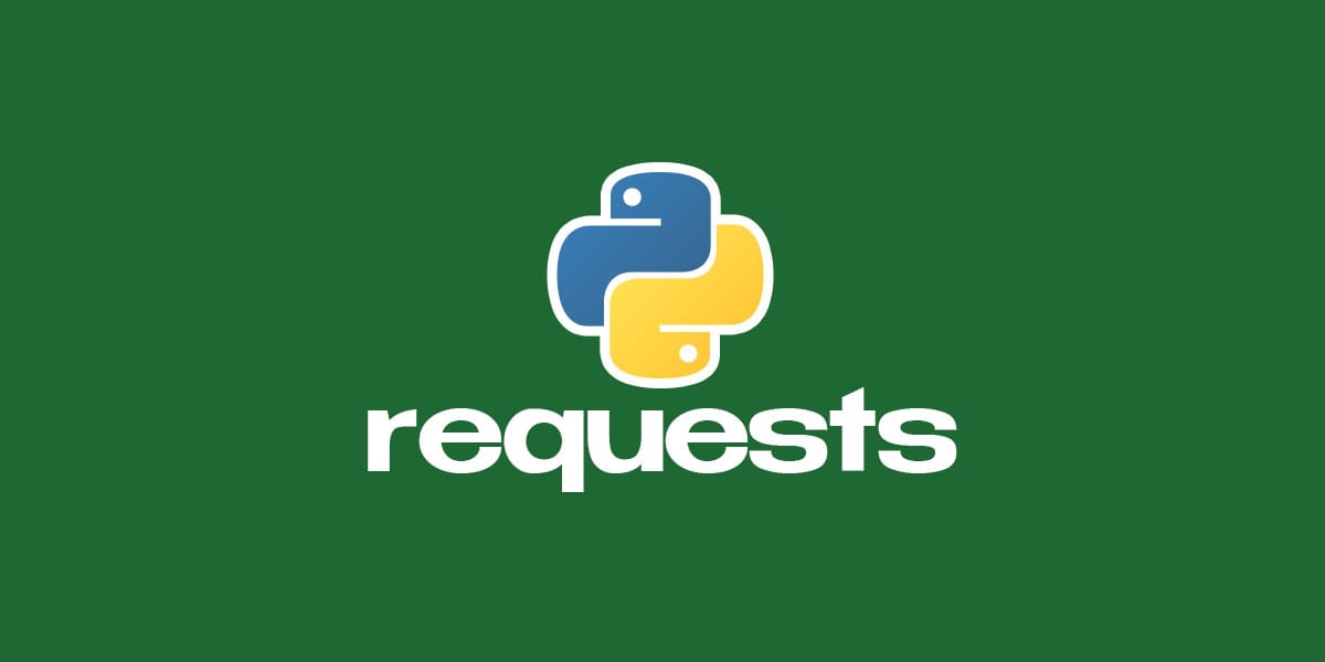 Logo do Python com o texto 'requests' abaixo