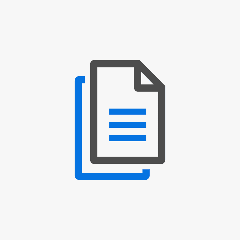 Ícone de documentos duplicados representando cópia rasa e profunda no Python