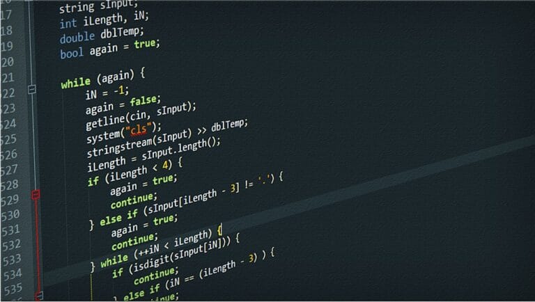 Editor de código com linhas numeradas representando o módulo linecache no Python
