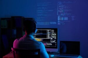 Developer analyzing code structure and symbol tables with Python symtable