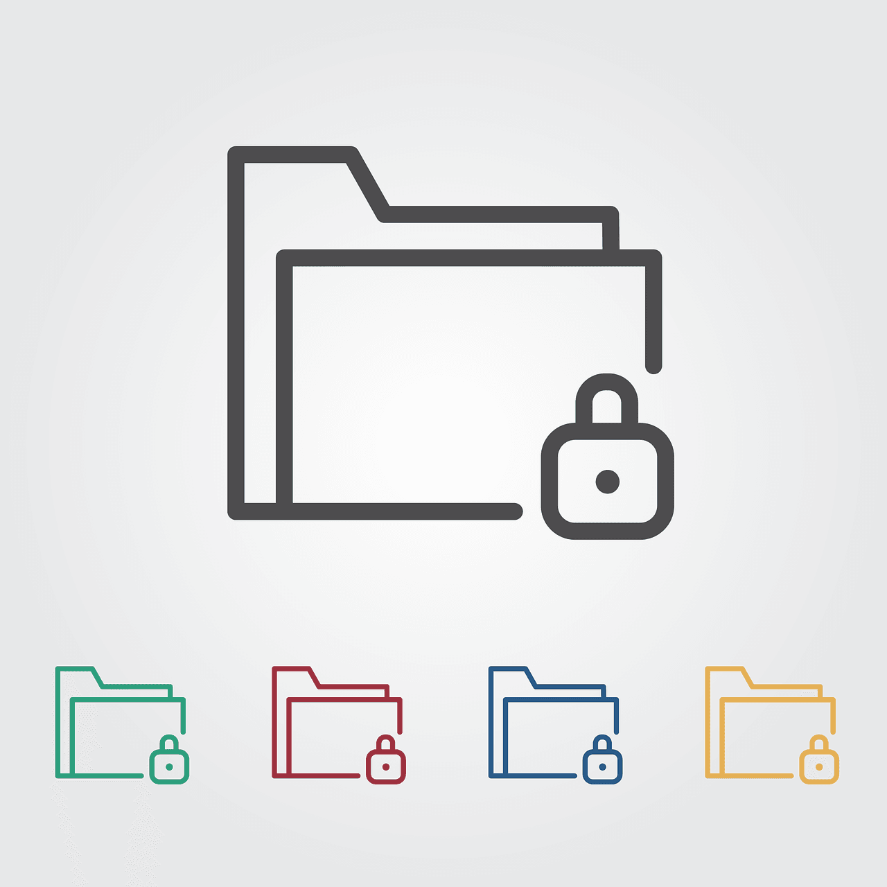 Locked folder representing file types and permissions with Python stat