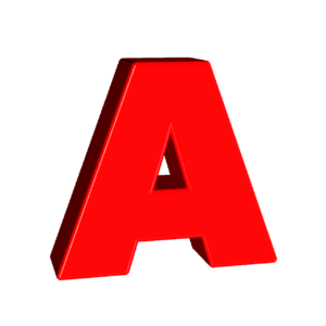 Alfabeto tridimensional que representa normalización Unicode con unicodedata en Python