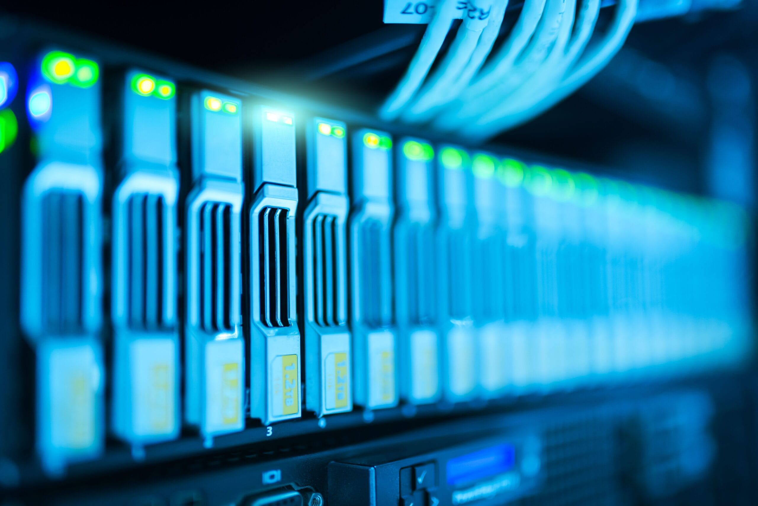 Server rack representing low-level HTTP connections with Python http.client