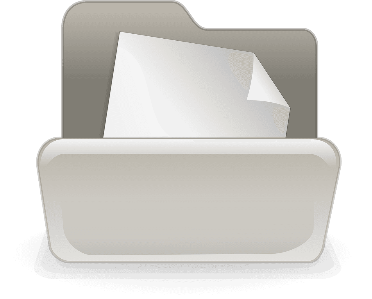 Open folder representing files and directories in Python